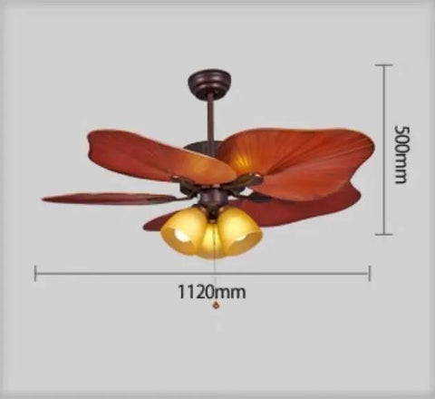 Modern Retro Ceiling Fan With Remote Control And Ambient Lighting For Indoor Outdoor Use In Apartments Living Rooms And Bedrooms, 1120mm wide, flush mount.