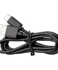 Black USB charging cable used for the Rechargeable Pro Thermal Imaging Camera With Over 76800 Pixels For Clear Heat Spots And Signatures Wi Fi Data Transfer Three Palettes Accurate High And Low Temperature Points Easy Image Capture And Seamless Sharing.