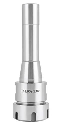 R8 Shank ER32 Collet Chuck For CNC Milling and Lathe Tools, 8000 RPM Max, ultra precision, hardened tool steel, front view