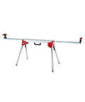 Ultra Portable Aluminum Folding Miter Saw Stand With Universal Mounting Brackets, Tough Enough For 500 Lbs, Extends To 100 Inches