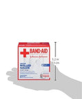 Front view of Band-Aid Brand flexible rolled gauze dressing box, 5-count value pack