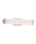 24 Inch Aristo LED Bathroom Vanity Light Fixture Satin Platinum Finish Damp Rated Integrated LED Bath Lighting Modern Slick Glow for Bathrooms Easy Mount Ultra Bright Hassle Free Install Contemporary Bath Fixture