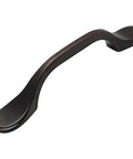 25 Pack Oil Rubbed Bronze Cabinet Footed Handle Pulls for Kitchen and Bathroom Cabinets with 3 Inch Hole Centers