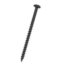 Size 8 Wood Thread Pan Head Screws With Phillips Drive 2 Point 5 Inch Black Phosphate Coated Steel Sharp Point Rust Resistant