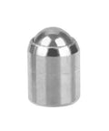 Image of a single, polished 304 stainless steel positioning pin plunger for cabinet doors, part of Twenty Piece 304 Stainless Steel Positioning Pin Plungers For Cabinet Doors Fine Adjustment Screw Design Built Rock Solid Dead Simple Closet Install Zero Hassle Setup.