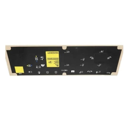 Top Shelf Factory Black Control Panel Decal Replacement For Z 45 25 And Z 60 34 Boom Lifts showing clear button overlays.