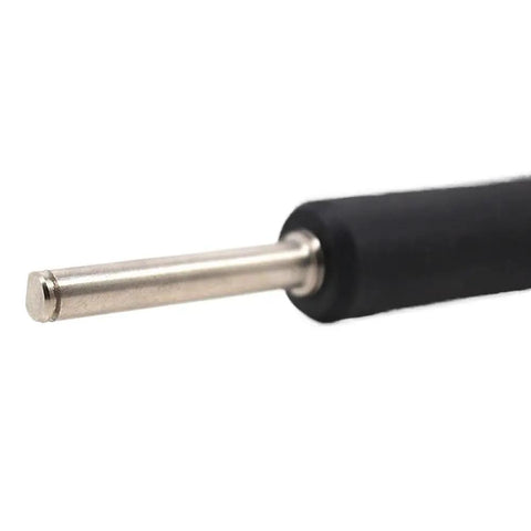 Rock Solid Platen Roller For SATO GL408E And GL412E Thermal Barcode Printers close-up image of rubber drum and metal core.