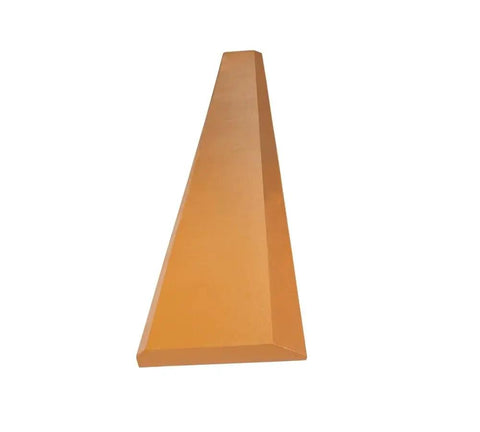 84 Inch Bucket Cutting Edge For Skid Steer And Loader With Bolt On Or Weld On Mount, 16Mn Steel, Yellow Painted Single Bevel Blade