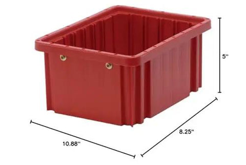 Heavy Duty Dividable Grid Part Organizer Bins, Industrial Storage Containers, 20 Pack, Durable, Tough As Nails Polypropylene, Stackable