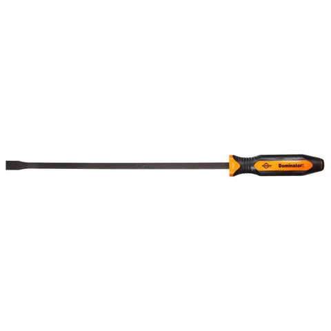 Dominator Pro 3 Piece Pry Bar Set With 12 Inch, 17 Inch And 25 Inch Curved Pry Bars In Orange, Ergonomic Two Composite Handle For Superior Grip