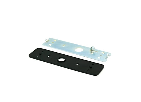 Heavy Duty Outdoor Digital Keypad With Built In Proximity Reader For Hassle Free Access Control Setup multi-part mounting plate, black and metal finish.