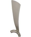 Close-up of Go-To 48 Inch Indoor Outdoor Ceiling Fan Blade Set for Wrap Custom Collection in brushed nickel, composite material.