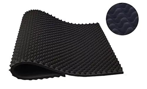 Rock Solid Acoustic Panels For Home Studios And Piano Rooms Flame Retardant High Density Foam Tiles in wavy texture design