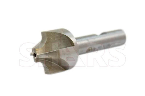 HSS corner-rounding end mill bit with cylindrical shank; size range 1/16–3/8 in