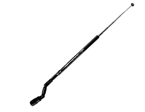 SMA W100RX2 Telescopic Handheld Antenna For 2M And 70cm Dual Band Ham Radios, Flexible Stainless Steel Whip Extended View