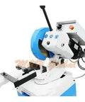 Pro Grade Heavy Duty Cold Cut Circular Saw Featuring A Swivel Base Included Rock Solid Work Stand 11 Inch Blade side view
