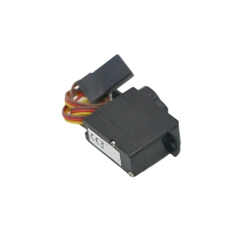 Ultra Light 3.7G Micro Servo Motor For Rc Plane And F3P Drones showing side view with wires for connection and compact design.