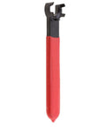 Premium ER16M Collet Wrench Spanner Tool Kit With Non Slip Cover, red handle and black chuck, for securing collets.