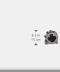 Front view of Vehicle Specific Alternator For Cars And Trucks 2100655 with dimensions shown for easy fit installation.