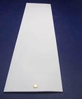 Top Notch High Purity PTFE Virgin Sheet 3/16 Inch Thick 12 By 48 Inch Teflon Sheet for industrial use on blue background