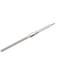 Durable Silver Alloy Watch Movement Stem 0.9mm or 1.2mm Replacement for 7750, shown at a slight angle on white background