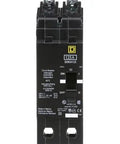 Top Shelf E Frame Mini Circuit Breaker 125 Amp 2 Pole Bolt Mount showing front view with ON/OFF switch and terminal connections.