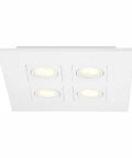 9.2W White Integrated LED Flush Mount Ceiling Light, Ultra Efficient, Modern Flat Fixture, Energy Saving Bright White Glow