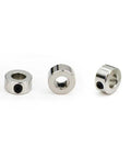 5mm Bore Lead Screw Collar Set For T5 Leadscrews, 10 Pack, Carbon Steel Nickel-Plated, Heavy-Duty Linear Motion Accessories For 3D Printers And CNC Machines, Durable, Corrosion-Resistant, Easy Install, three metal collars
