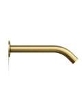 Components Wall-Mount Bath Spout In Vibrant Brushed Moderne Brass, Premium Metal Construction, Corrosion-Resistant Finish
