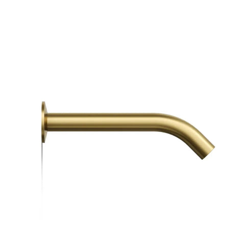 Components Wall-Mount Bath Spout In Vibrant Brushed Moderne Brass, Premium Metal Construction, Corrosion-Resistant Finish