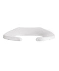 Elongated Plastic Toilet Seat With Stainless Steel Hinge For Commercial Use, Open Front, Seat Only, Easy Installation, Fits Most Elongated Toilets