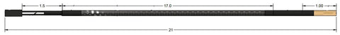 Precision 10K Ohm NTC Thermistor Temperature Wire Sensor For PC Water Cooling Drop Right In Replacement showing dimensions and design.