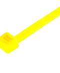 8 Inch Yellow Zip Ties 1000 Pack 50 Lb Strength Nylon Cable Ties UV Resistant Self Locking Tie Wraps for Cables, close-up