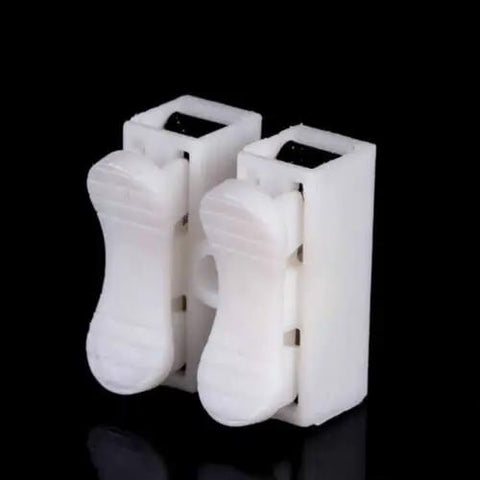 100 Piece CH2 Quick Connector Cable Clamp Terminal Block Push Type Spring Wire LED Kit For Easy Electronics Wiring Supports 0.5 To 2.5 Mm2 Wire Less Than 250V And 10A Durable PP PE Retardant Plastic