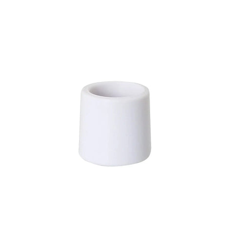 Eight Pack White Door Stop Bumper Tips Made From Durable Rubber For Door And Wall Protection Fits 0.39 Inch Wide Door Stops