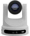 2 X Move SE PTZ Camera With 30x Optical Zoom Bundle shows a compact white camera with a sleek design and lens, ideal for live streaming.