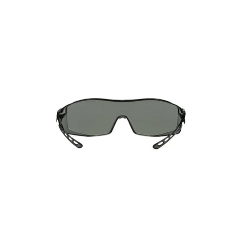 Clip On Safety Glasses With Gray Lenses Uv Blocker Anti Scratch Prescription Guard Lightweight Ansi Z87 Rated Eye Cover, front view.