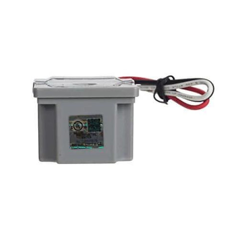 Outdoor 120 Volt Swivel Mount Photocontrol, close-up view, with light adjustment bar for auto dusk-to-dawn exterior lighting.