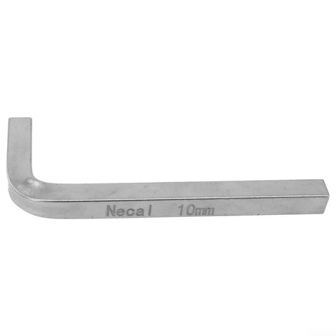 Close-up of a 10mm L-shaped wrench from the Heavy Duty 7 Piece Square Head Wrench Set L Shaped For Square Screws 3mm To 10mm Chromium Vanadium Steel Boss Grade Handyman Tools Built To Last For Automotive Plumbing And DIY Projects With Easy Grip Ergonomic Handles.