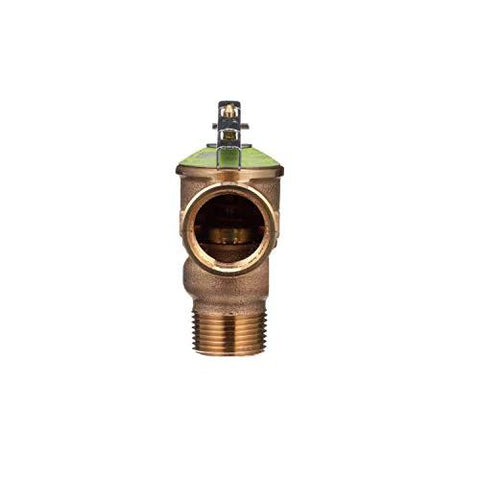 Amazon P1000AXL-125C brass pressure relief valve with green cap and male threaded inlet
