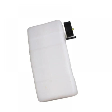 White rectangular fuel tank assembly for 44-5 ground drill and earth auger engines, with black cap
