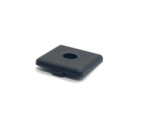 15 Series 1.5 Inch Square End Cap Black ABS Plastic for 80 20 Aluminum Extrusion T Slot Accessories Ten Pack front view