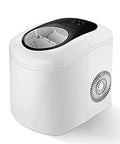 Heavy Duty Countertop Ice Maker Pumping Out Nearly Forty Pounds Daily With Lightning Fast Six Minute Freeze Cycles And Flexible Dual Size Cubes white compact design