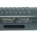 Side view of Trenion T Core Bit, 1-3/8 in diamond core drill bit with 5/8-11 thread