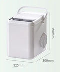 Top Tier Countertop Ice Maker, Self Cleaning Bullet Ice Machine Producing 12 Kg Daily, Hella Fast Freezing, Includes Scoop And Basket, Total Game Changer For Home Bars And Gatherings in compact white design.