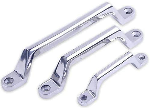 304 Stainless Steel Drawer Cabinet Pulls and Knobs Handle Hardware in satin nickel finish, three sizes displayed