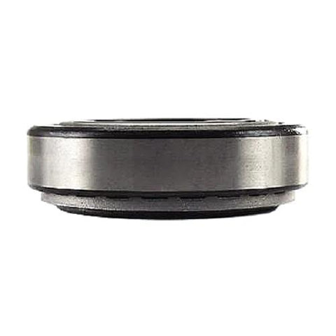 Wheel bearing and race set, front inner, metal bearing with black seal, side view