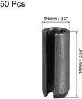 5Mm By 14Mm Slotted Spring Pins Kit 50Pcs Assortment For Small Machine Projects Smooth Finish 65Mn Tool Steel Pro Grade Handy Kit
