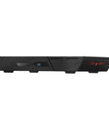 Six Terabyte Nex Gen Nas Server Loaded With Twelve Nvme M Two Ssds And Four Gigs Of Ram Boasting Ten Gb Ethernet Side view of sleek black server design.