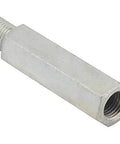 Close-up of Bolt On Master Cylinder Clevis And Pushrod Kit showing the metal clevis with three eighths inch fine thread